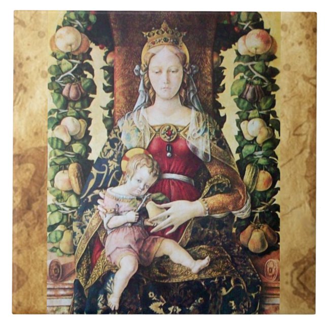 VIRGIN WITH CHILM by Carlo Crivelli Parergs (Frente)