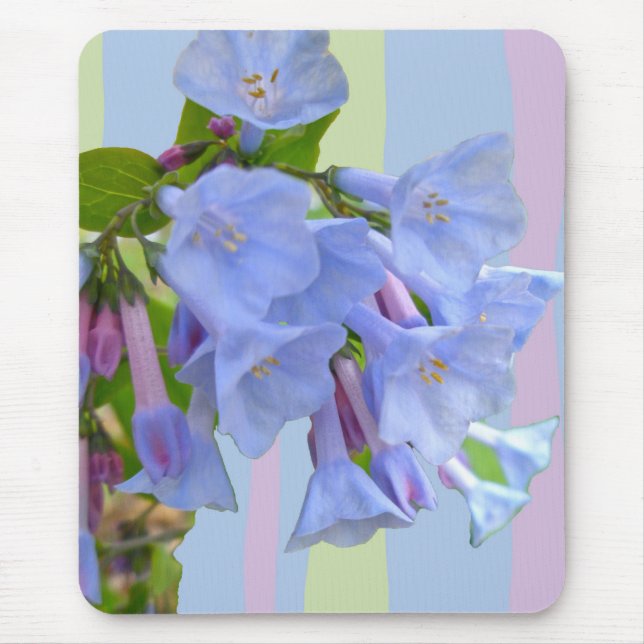 Virginia Bluebells Wildflower Mousepad (Frente)