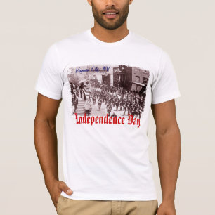 Virgínia Cidade 4 de julho Camisa de Homens do Des