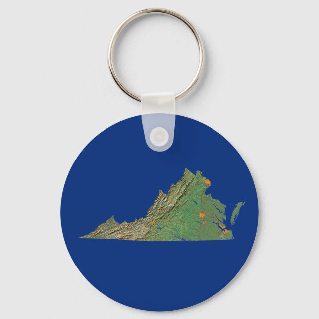 Virginia Map Chaveiro (Frente)