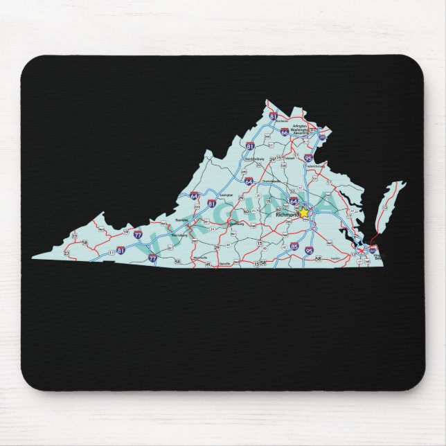 Virginia Map Mousepad (Frente)