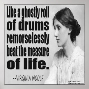 Virginia Woolf Ghosted Roll Cote Poster