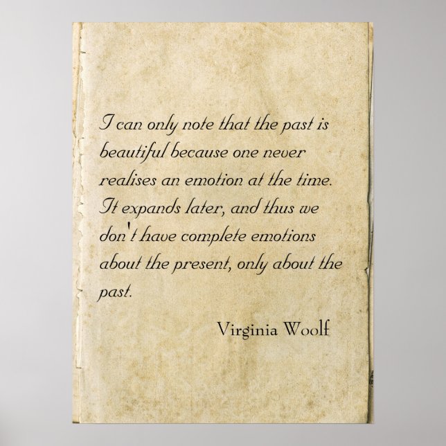 Virginia Woolf quote poster (Frente)