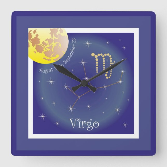 Virgo agosto 23 to setembros 23 relógio (Frente)