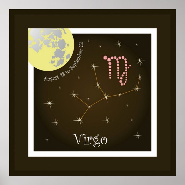 Virgo de 23 de agosto a 23 de setembro Poster (Frente)