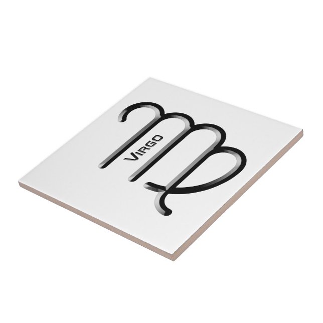 VIRGO, Design abstrato do Sinal Zodiac, (Lateral)