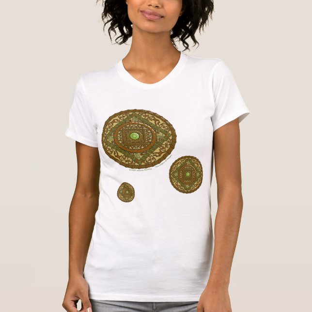 Virgo Mandala Camisa Luz das Mulheres (Frente)
