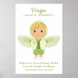 Virgo - poster do horóscopo do menino