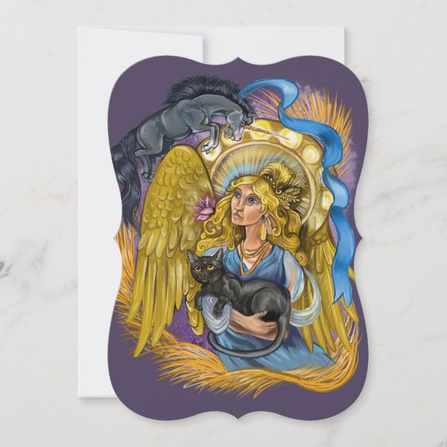 Virgo - Símbolo Zodiac Convite (Frente)