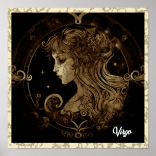 Virgo Sinal Wall Art Poster