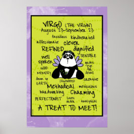 Virgo wordcloud poster