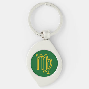 Virgo Zodiac Metal Chaveiro