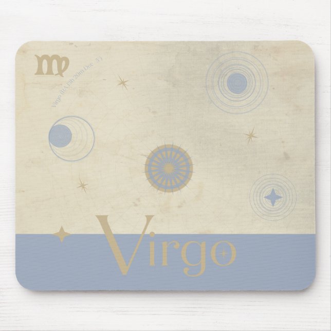Virgo Zodiac Mousepad (Frente)