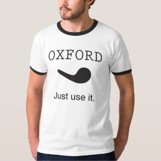 Vírgula de Oxford. Apenas use-a. Camisa da