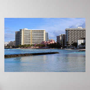 Visão Cênica de Waikiki Honolulu Hawaii Poster