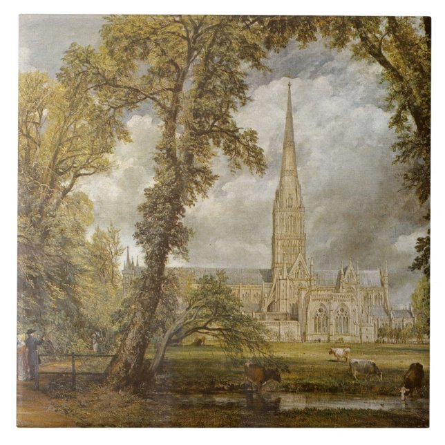 Visão da Catedral de Salisbury (por John Constable (Frente)