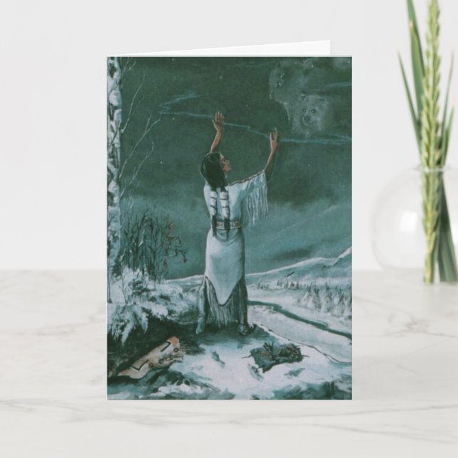 Visão da Estrela Branca - Cartão de Saudação (Frente)