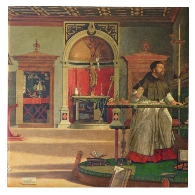 Visão das Ruas. Augustine, 1502-08 (óleo na canvas (Frente)