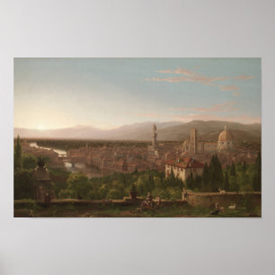 Visão de Florença — Thomas Cole Impressão