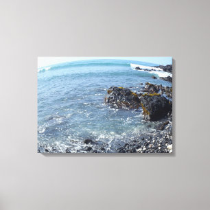 Visão distorcida da canvas de praia do Havaí, Gr