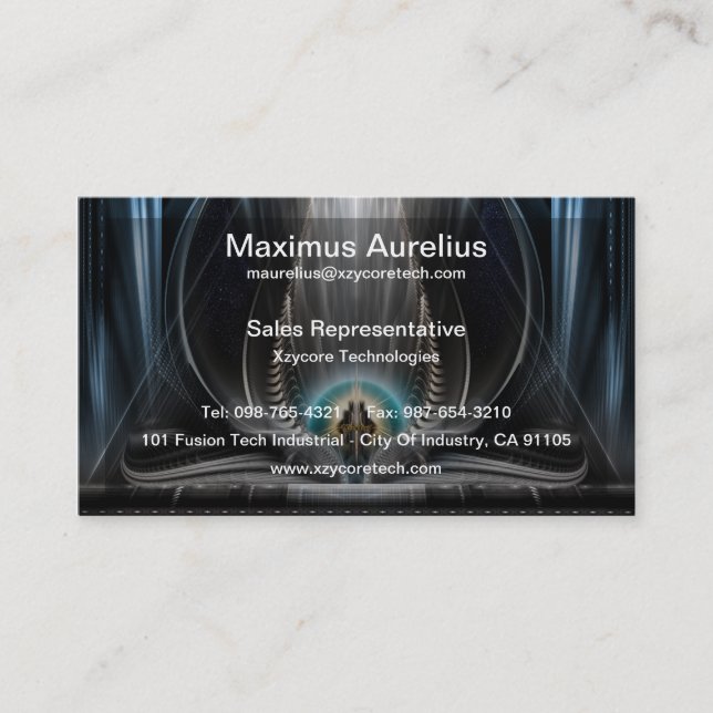 Visão Do Gelo Da Cartão de visita Imperial View (Frente)