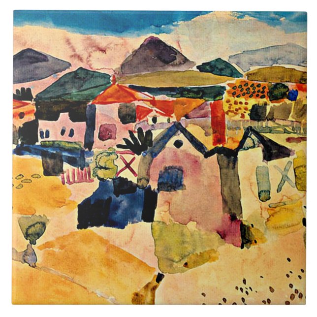 Visão do Santo Germain, Paul Klee, (Frente)