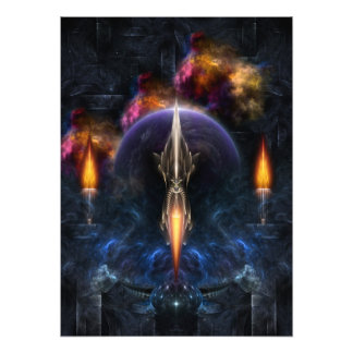 Visão Do Voo Fractal Fotografia De Arte