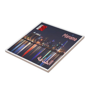 Visão noturna do zBH006 MANAMA, Bahrein, Ásia,