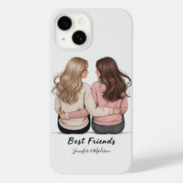 Visão Posterior Sem Rosto Melhores Amigas Arte – i
