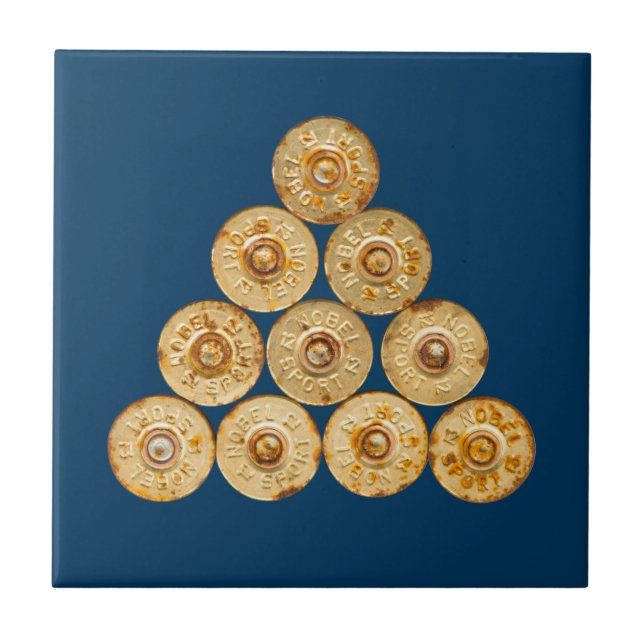 Visão superior dos cartuchos de caça (Frente)