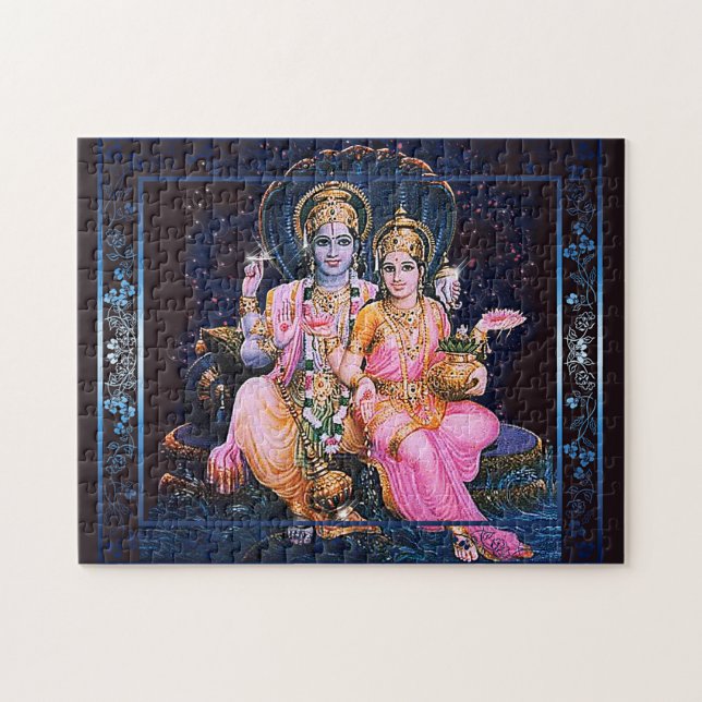 Vishnu & Lakshmi - quebra-cabeça grande (Horizontal)