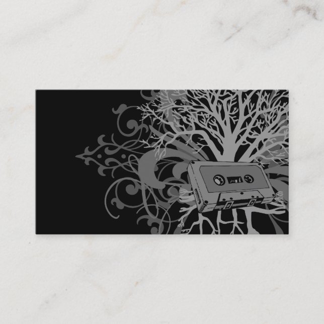 Visita 80s enraíza o modelo de cartão de negócios (Frente)