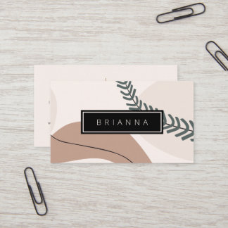 Visita Abstrato de Arte Moderna - Tones da Terra Cartão d