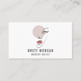 Visita Abstrato Modern Face Makeup Artist Cartão de visit