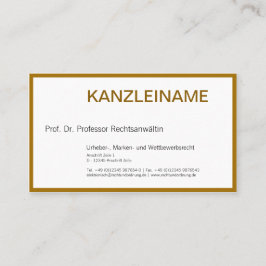 Visita Advogado cartão de presentação