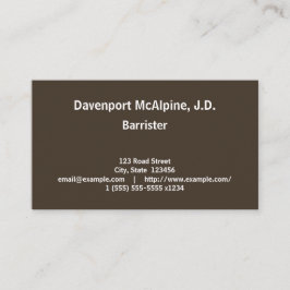 Visita Advogado profissional simples e básico Cartão de v