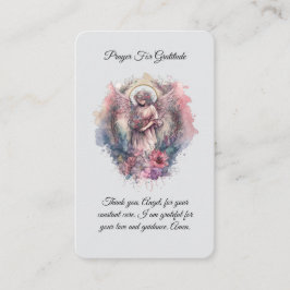 Visita Angel Prayer Para O Cartão De Oração De Gratidão