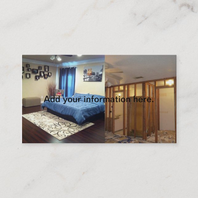 Visita Antes e depois do modelo de cartão de negócios da (Frente)