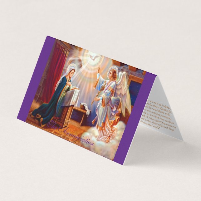 Visita Anúncio (2) - Cartão de Oração (Frente)