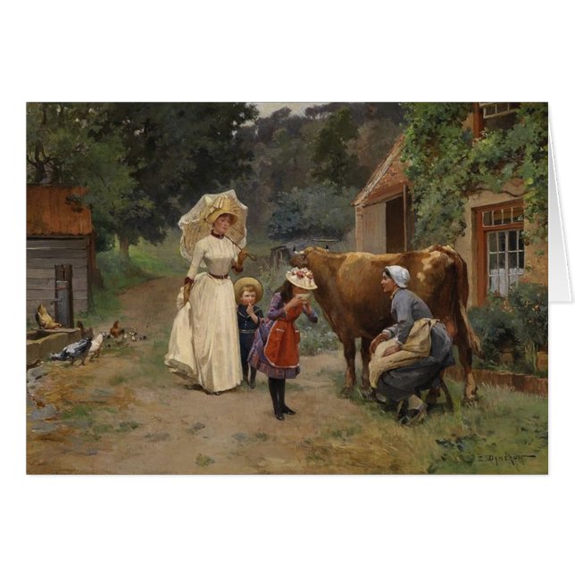 Visita ao cartão da fazenda (Frente Horizontal)