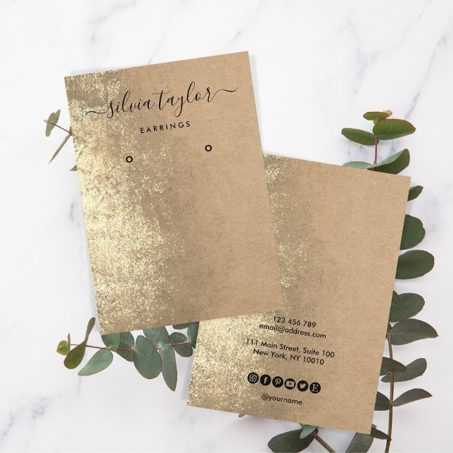 Visita Artesanato de caligrafia Cartão de exposição (Criador carregado)