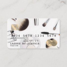 Visita Artista de Maquiagem de Cartão de Crédito