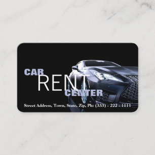 Visita Automotive Car Rent Center Fast Road Cartão de vis