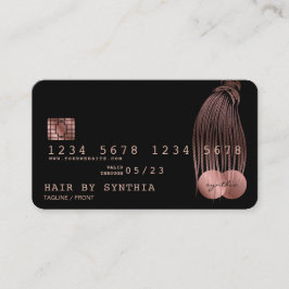 Visita Barras Rosa Douradas Estiletadas com Cartão de Cré