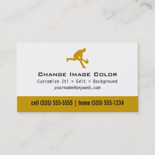 Visita Basebol - cartão de assunto pessoal