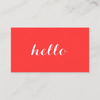 Big Red Hello II Simplesmente Declarado Cartão de 