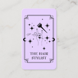 Visita Cabelo de Placa Tarot Stylist Celestial Cartão de 