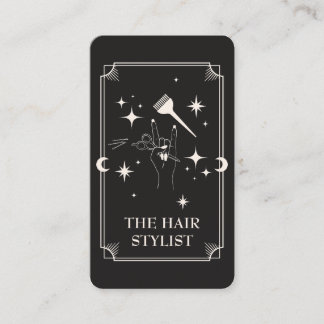 Visita Cabelo de Placa Tarot Stylist Celestial Cartão de 