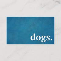 Cachorros modernos. Cartão de fidelidade