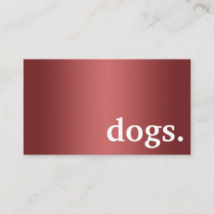 Visita Cães modernos. cartão de pagamento de fidelidade